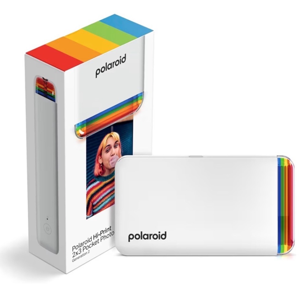 Polaroid Hi-Print 2nd Gen Bluetooth 2x3 Pocket Photo Dye-Sub Printer White 9128